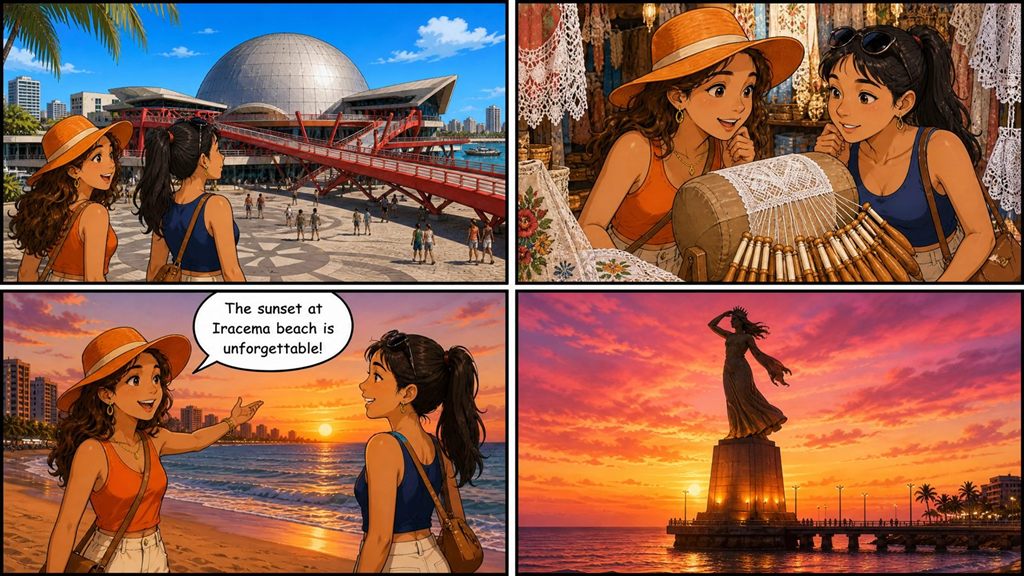Tirinha da missão As jangadas, em Fortaleza, CE