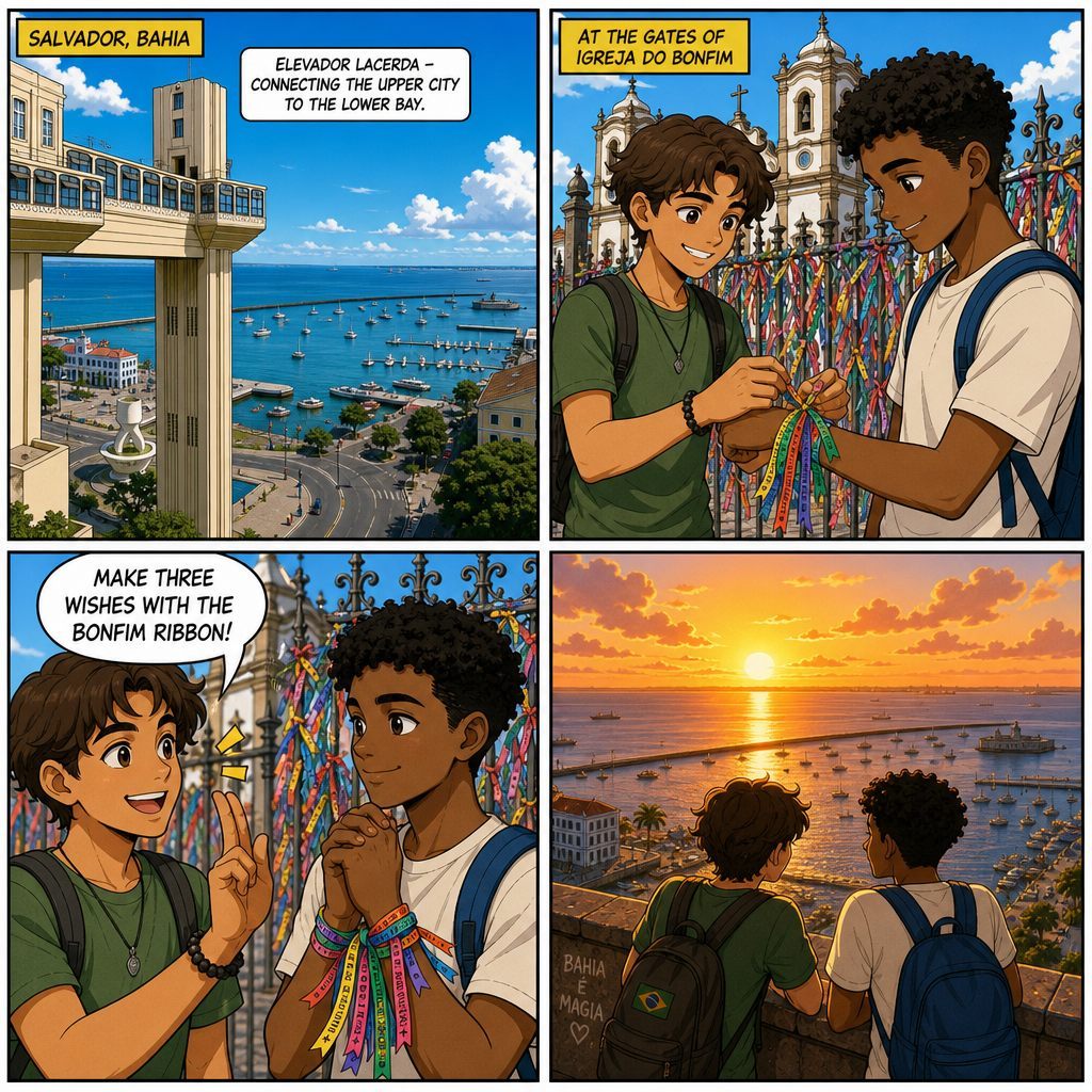 Tirinha da missão Fitas do Bonfim, em Salvador, BA