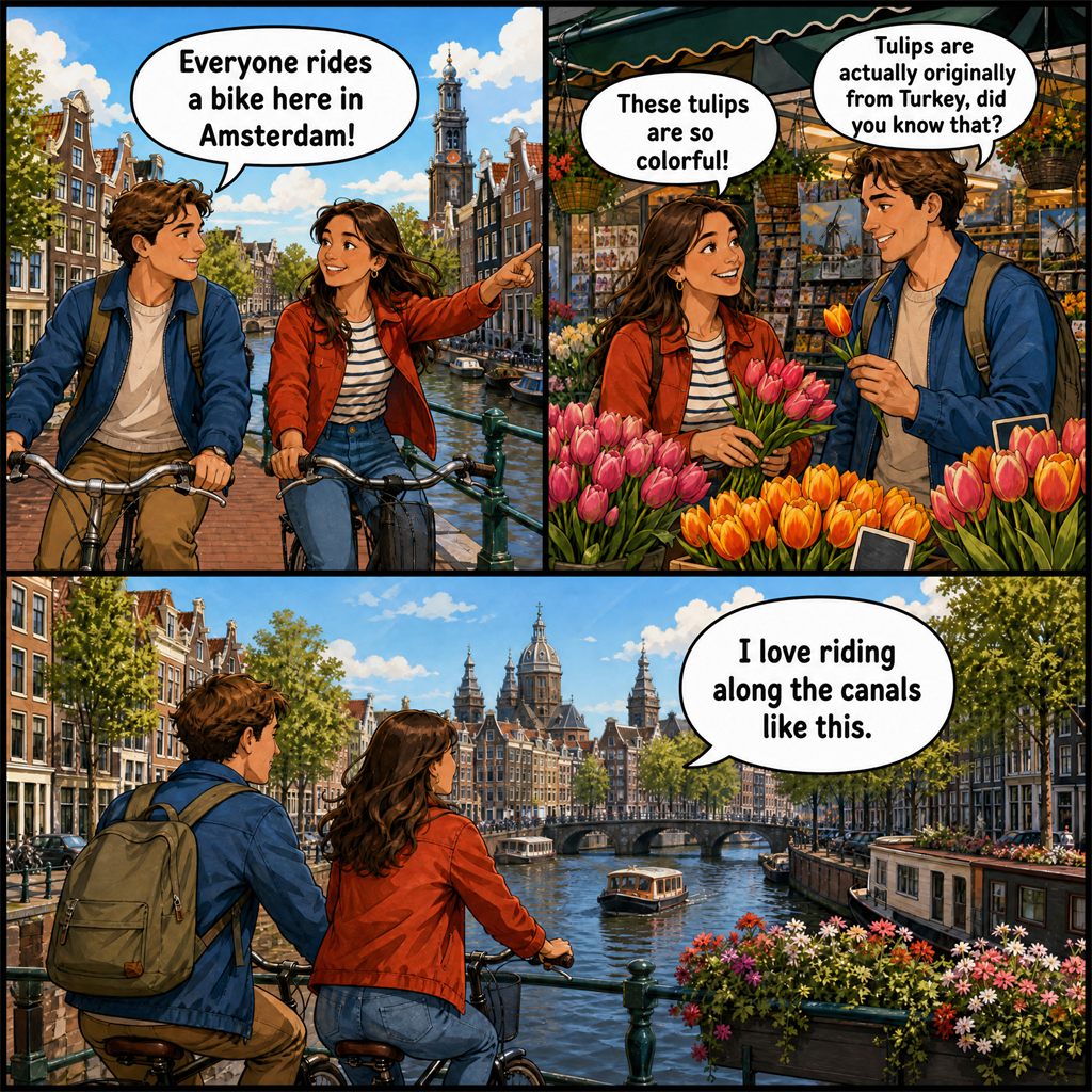 Tirinha da missão Amsterdam Adventure, em Amsterdam, Netherlands