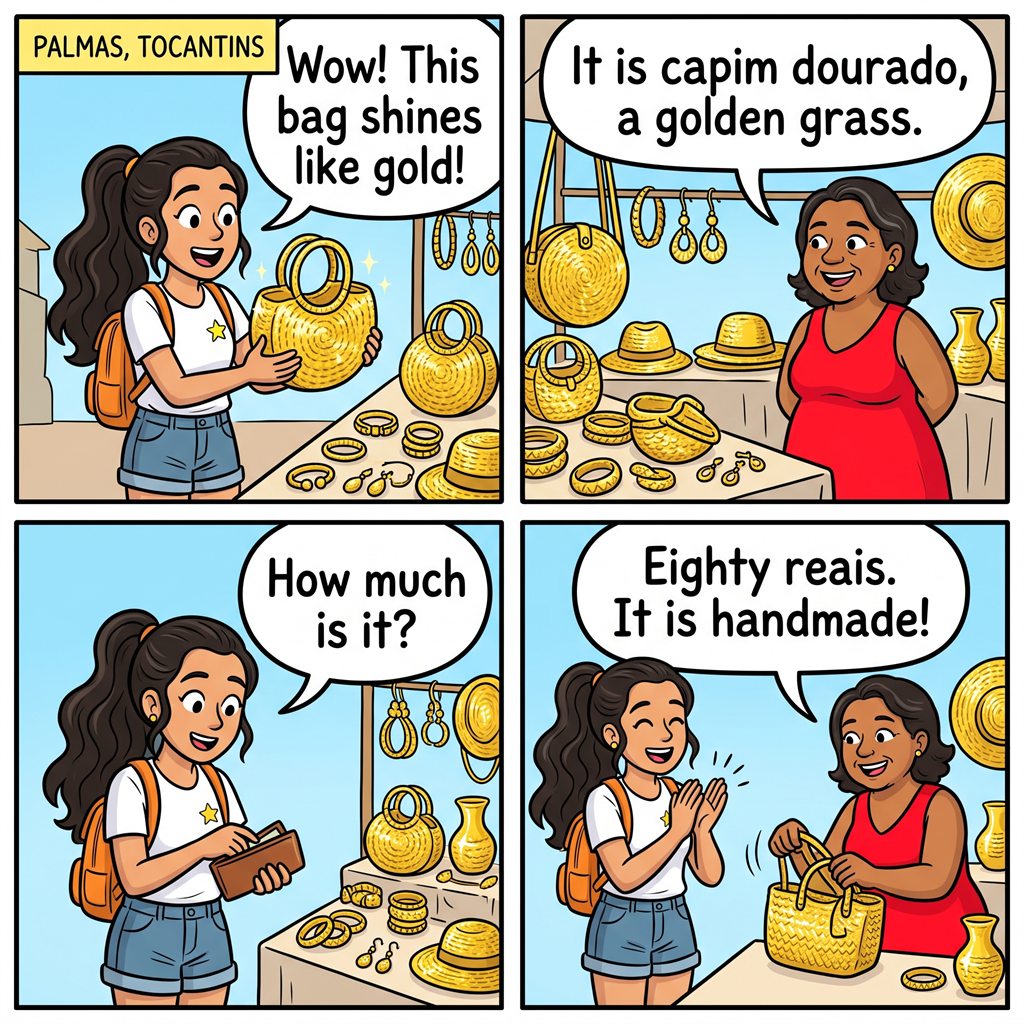 Tirinha da missão Capim Dourado, em Palmas, Tocantins