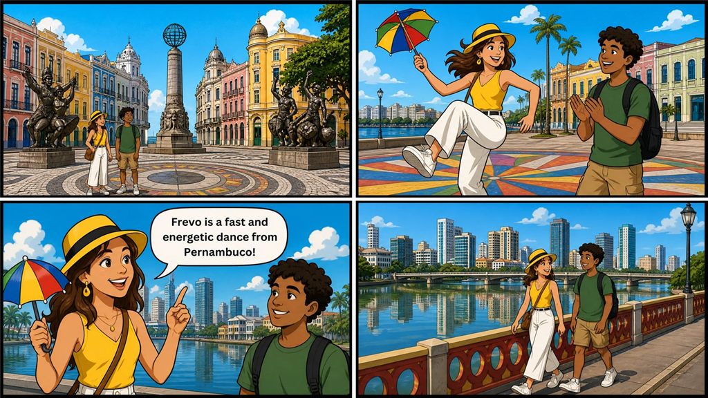 Tirinha da missão Recife Adventure, em Recife, PE
